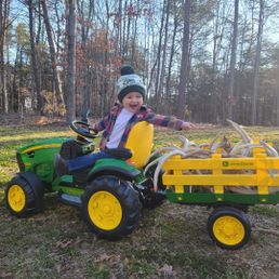 Easton on tractor - Drew Baggarly