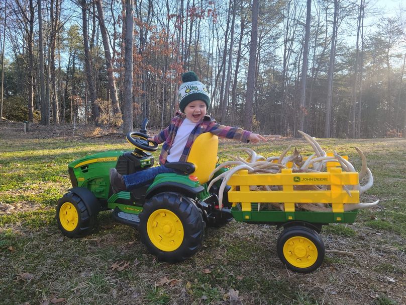 Easton on tractor - Drew Baggarly