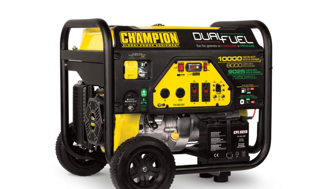 CHAMPION 8000W Electric Start Dual Fuel Generator