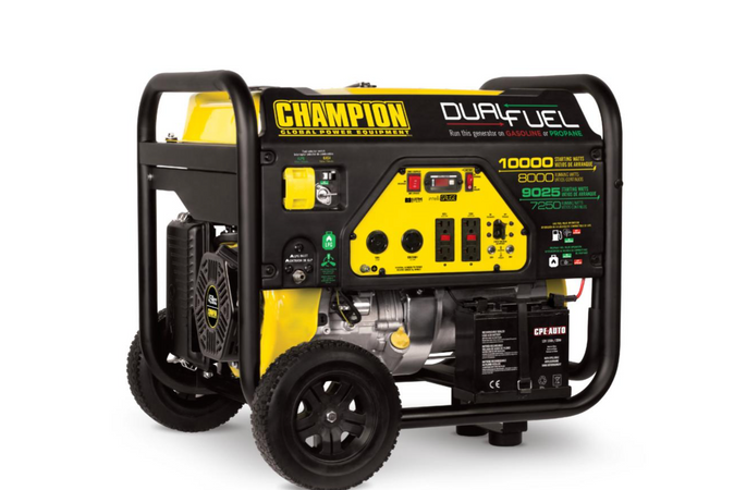 CHAMPION 8000W Electric Start Dual Fuel Generator