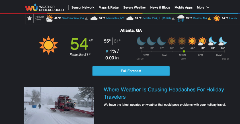 8.Weather Underground