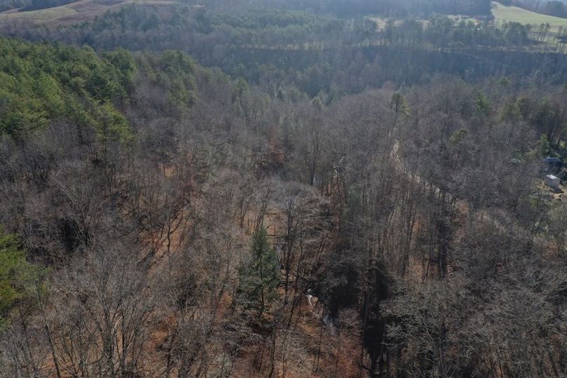 003 aerial drone view from the middle of the property looking to the south