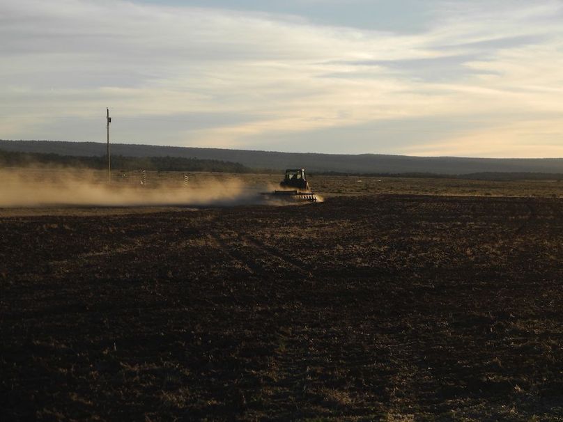 58.1_Pratt Ranch Hay field discing into the sunset