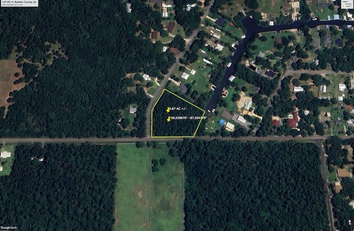 Aerial #1 Approx. 1.67 Acres Baldwin County, AL