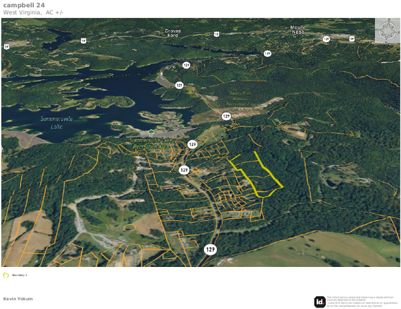 Nich Co WV 24 ac and house map 3D