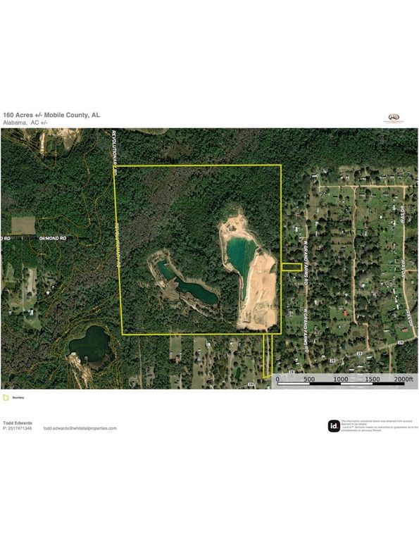 Aerial #1 Approx. 160 Acres Mobile County, AL