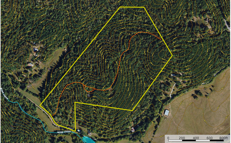 Contour Map - Floyd GA 39