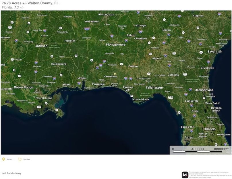 Extended Aerial #2 - 76.78 Acres - Walton, FL - Infinite Velocity Trust