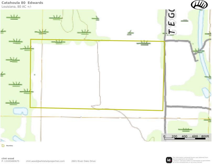 Catahoula 80 Edwards topo