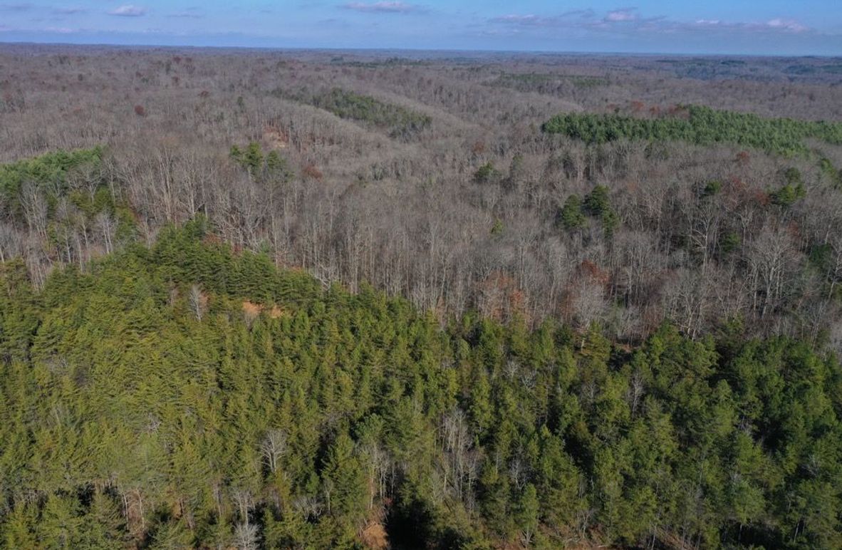 004 aerial drone view from the south edge of the property