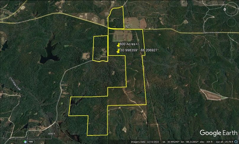 Aerial #3 Approx. 600 Acres Mobile County, AL