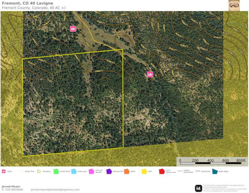 Fremont, CO 40 Lavigne Topo