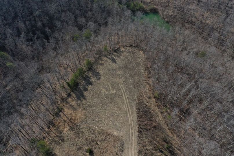 010 aerial drone shot of the recently cleared area along the west boundary