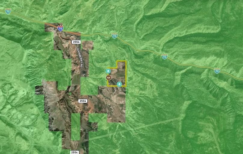 Area view with land ownership