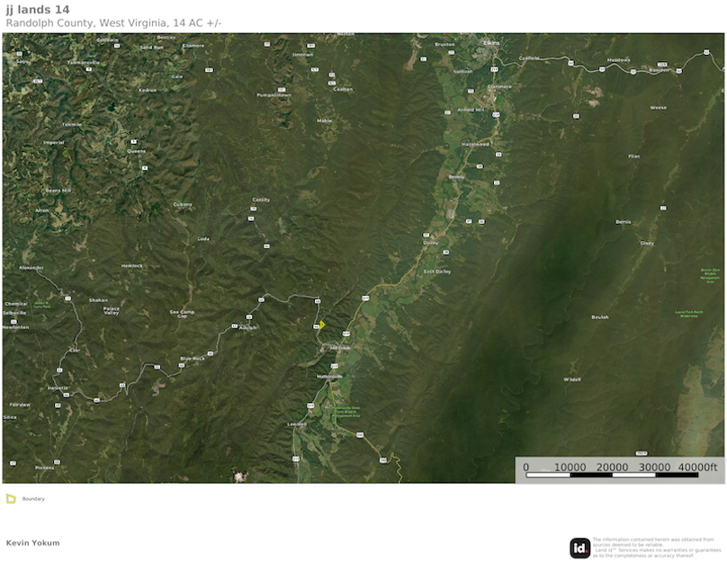 Rand Co WV 14 jj lands map 3 overview location