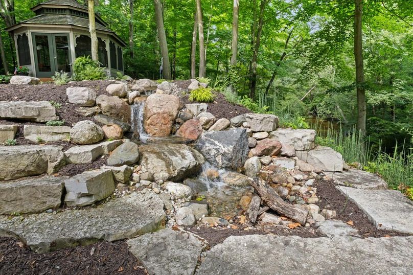 16 Waterfall Near Gazebo