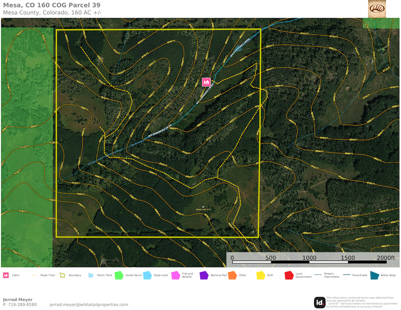 Mesa, CO 160 COG Parcel 39 Topo