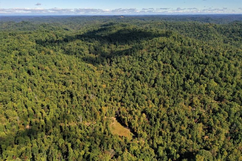 019 aerial drone shot from the south boundary looking up the north valley