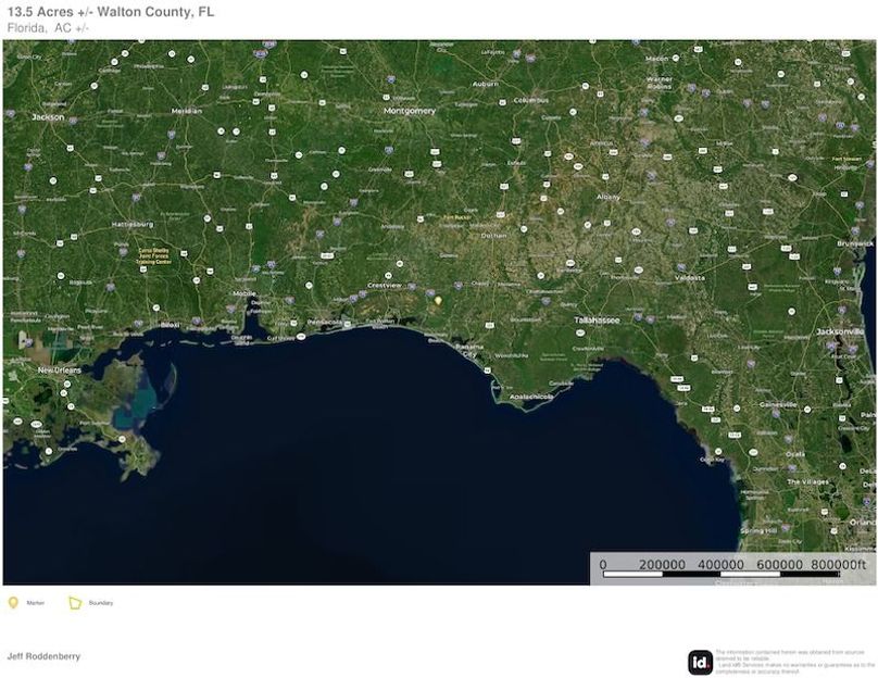 Extended Aerial #2 - 13.50 Acres Walton, FL - OHM Springs, Inc.