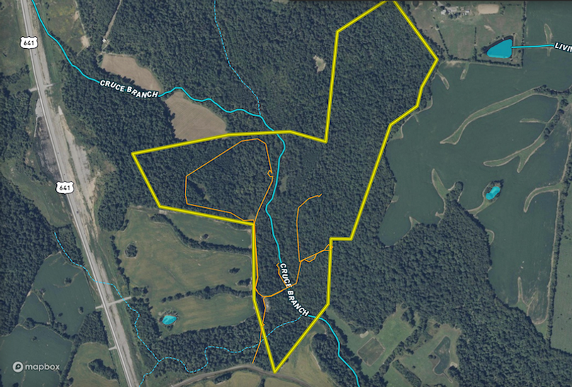 Ogletree trail map