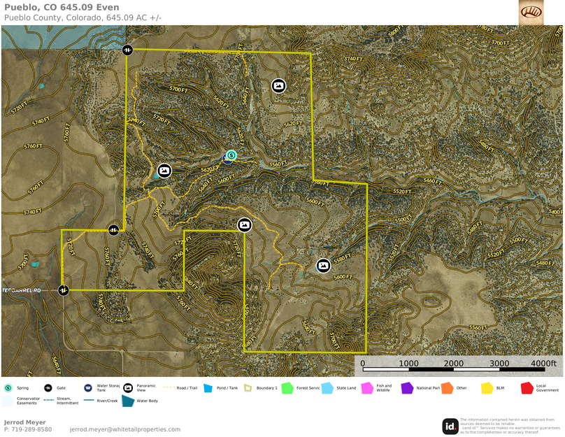 Pueblo, CO 645.09 Even Topo