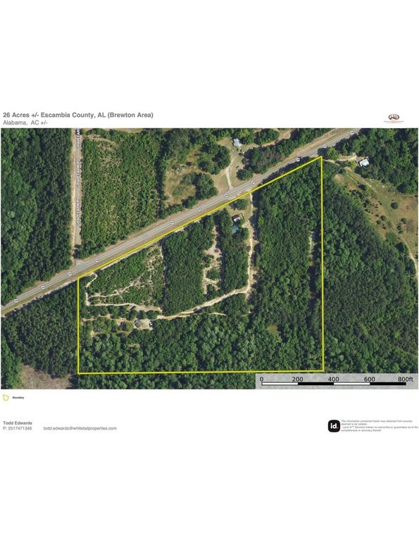 Aerial #1 Approx. 26 Acres Escambia County, AL