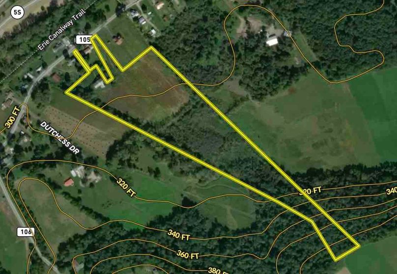 Montgomery County NY 17.25 Borntreger Topo Map