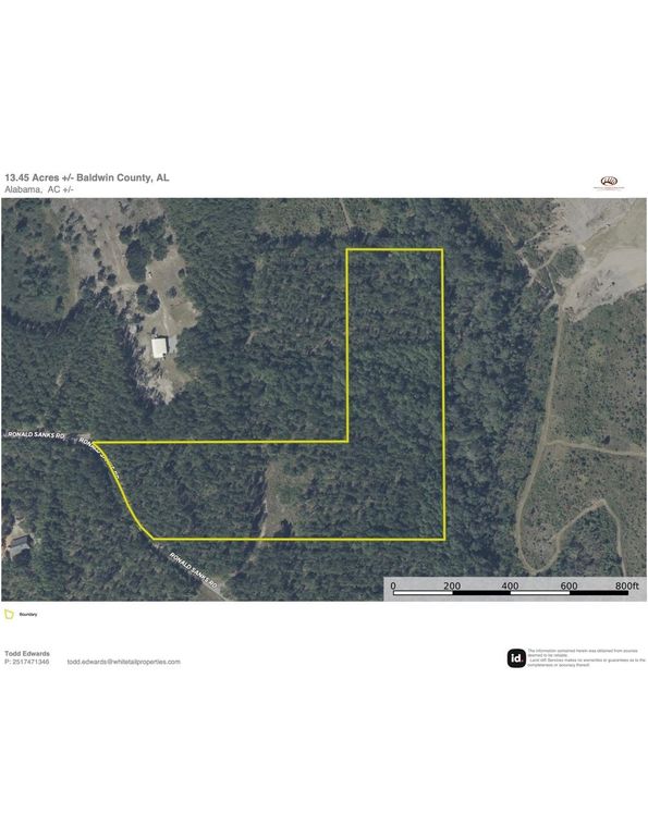 Aerial #1 Approx. 13.45 Acres Baldwin County, AL