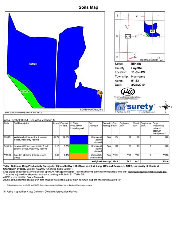 95 acre surety map and soil copy