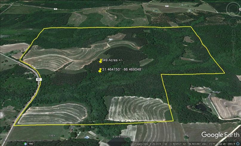 Aerial 5 approx. 349 acres covington county, al