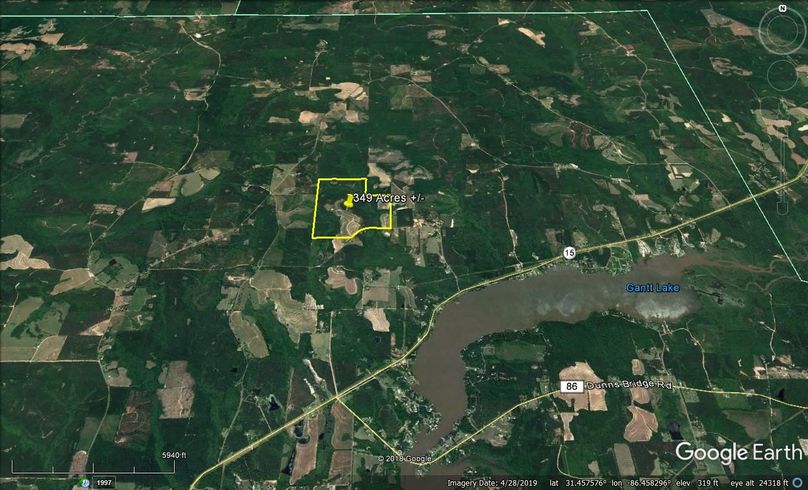 Aerial 7 approx. 349 acres covington county, al