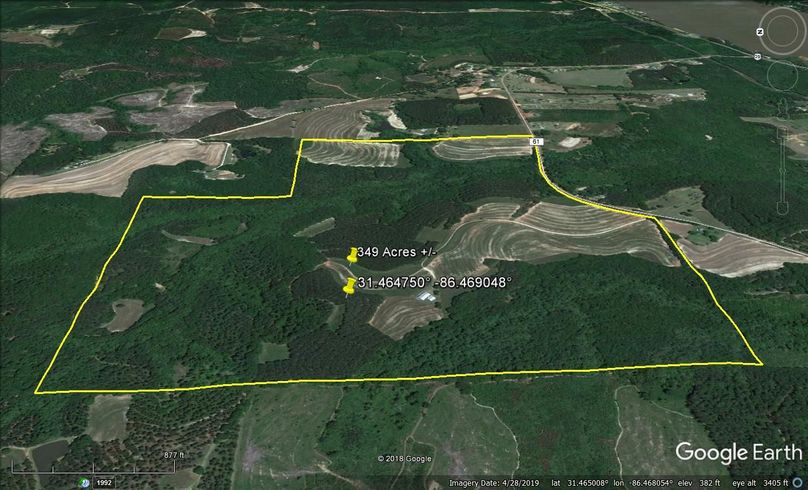 Aerial 3 approx. 349 acres covington county, al