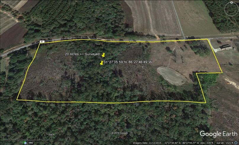 Aerial 2 approx. 20 acres covington county, al