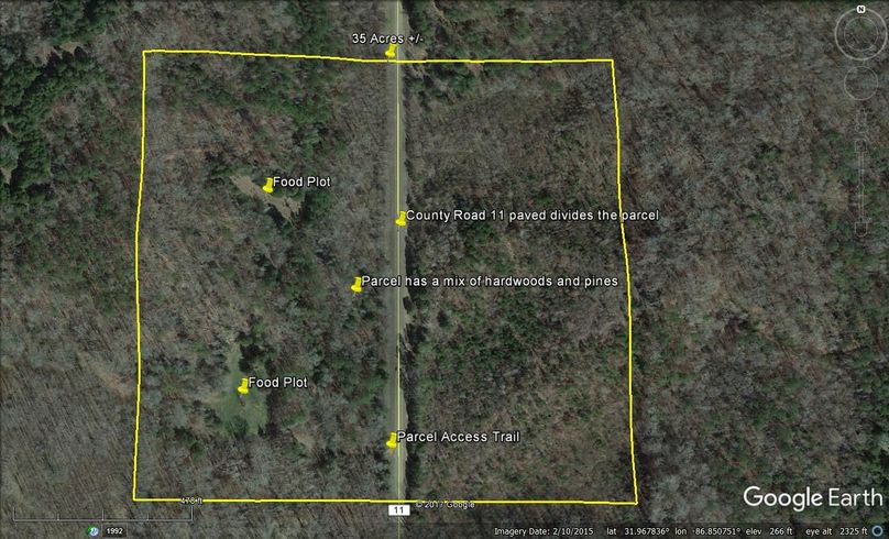 Aerial 6 approx. 35 acres lowndes county, al