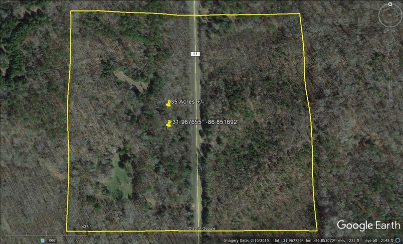 Aerial 1 approx. 35 acres lowndes county, al