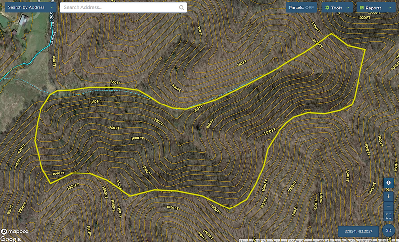022 morgan 75 mapright aerial zoomed in with contour lines