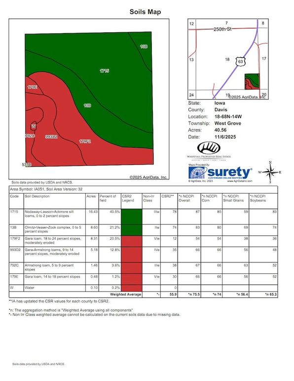6 Entire 40 Soil Map