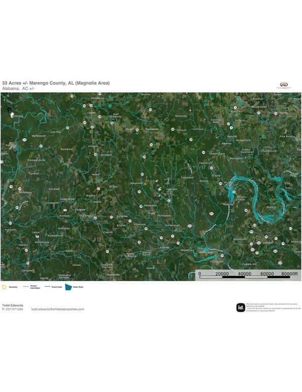 Aerial #3 Approx. 33 Acres Marengo County, AL