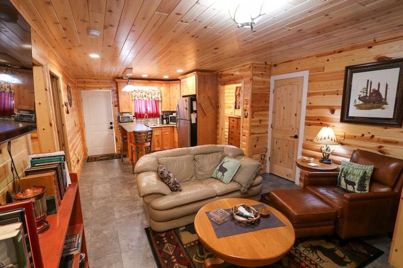 036 view back towards the kitchen and entrance door from the garage door