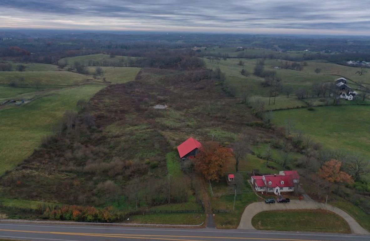001 aerial drone view from the north boundary