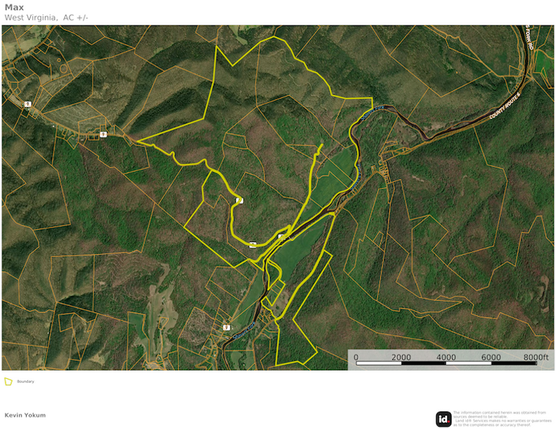 Rand Co WV 1360 Laurel Lands map 1 site