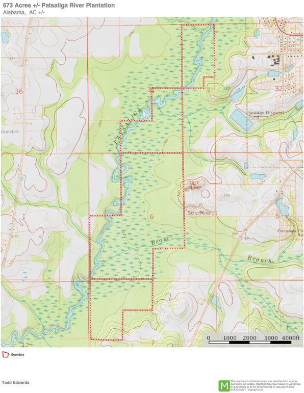 Topo map approx. 673 acres crenshaw, al-2