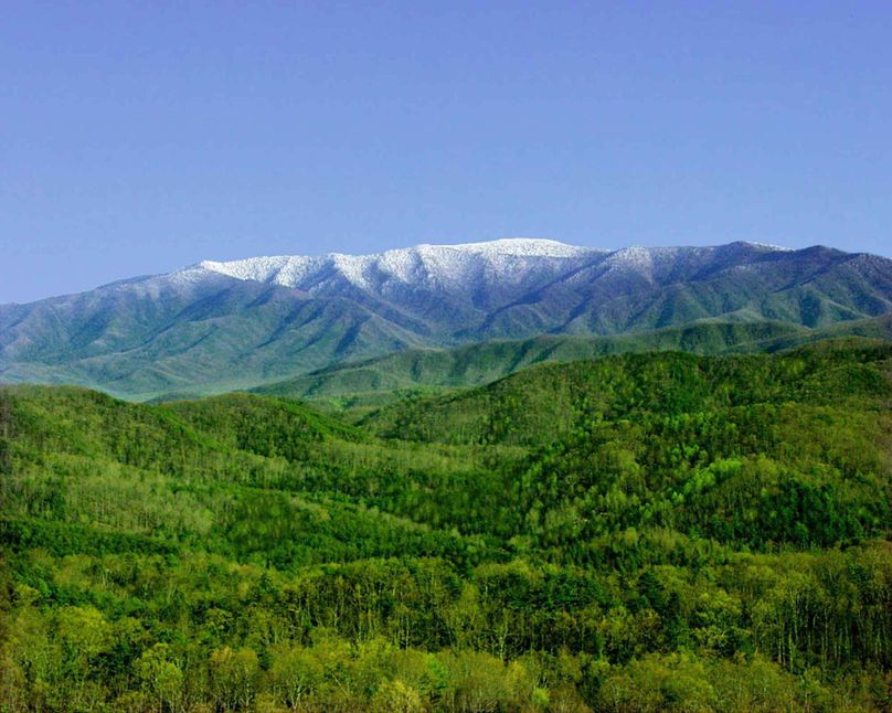 Frost on the mountains