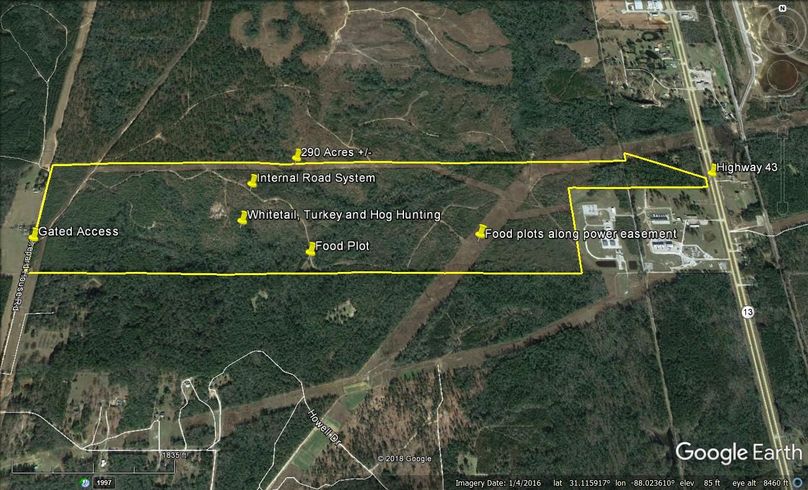 Aerial 6 approx. 290 acres mobile county, al