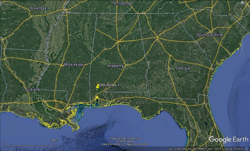 Aerial 10 approx. 290 acres mobile county, al