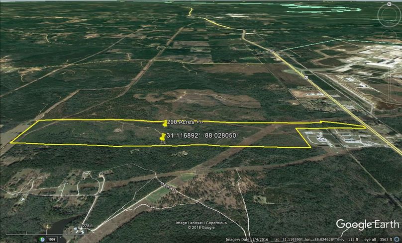 Aerial 2 approx. 290 acres mobile county, al