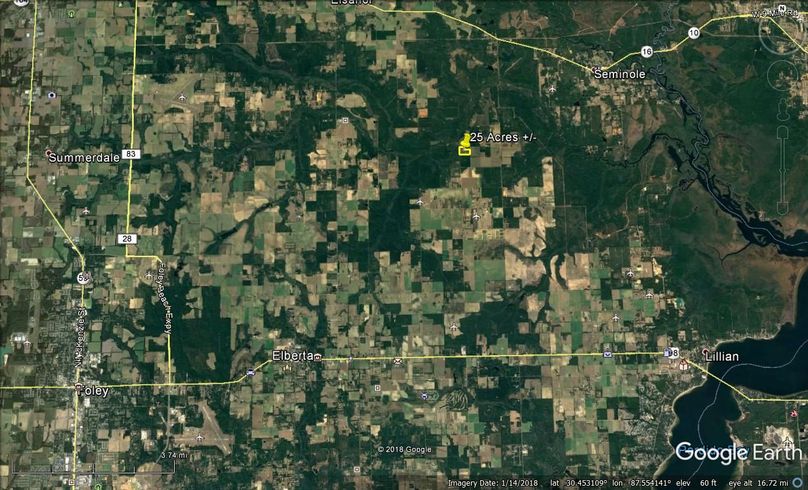 Aerial 8 approx. 25 acres baldwin county, al
