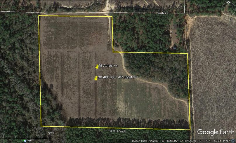 Aerial 1 approx. 25 acres baldwin county, al