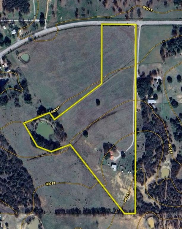 Map with Contour Lines