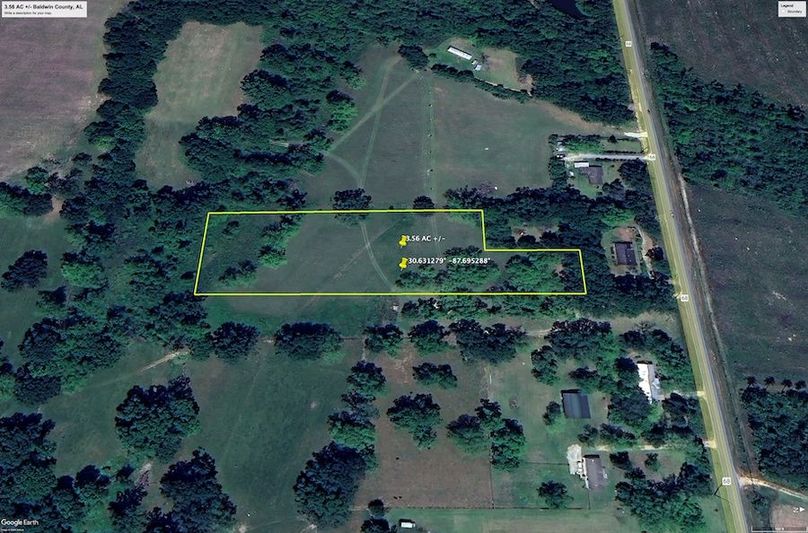 Aerial #5 Approx. 3.56 Acres Baldwin County, AL